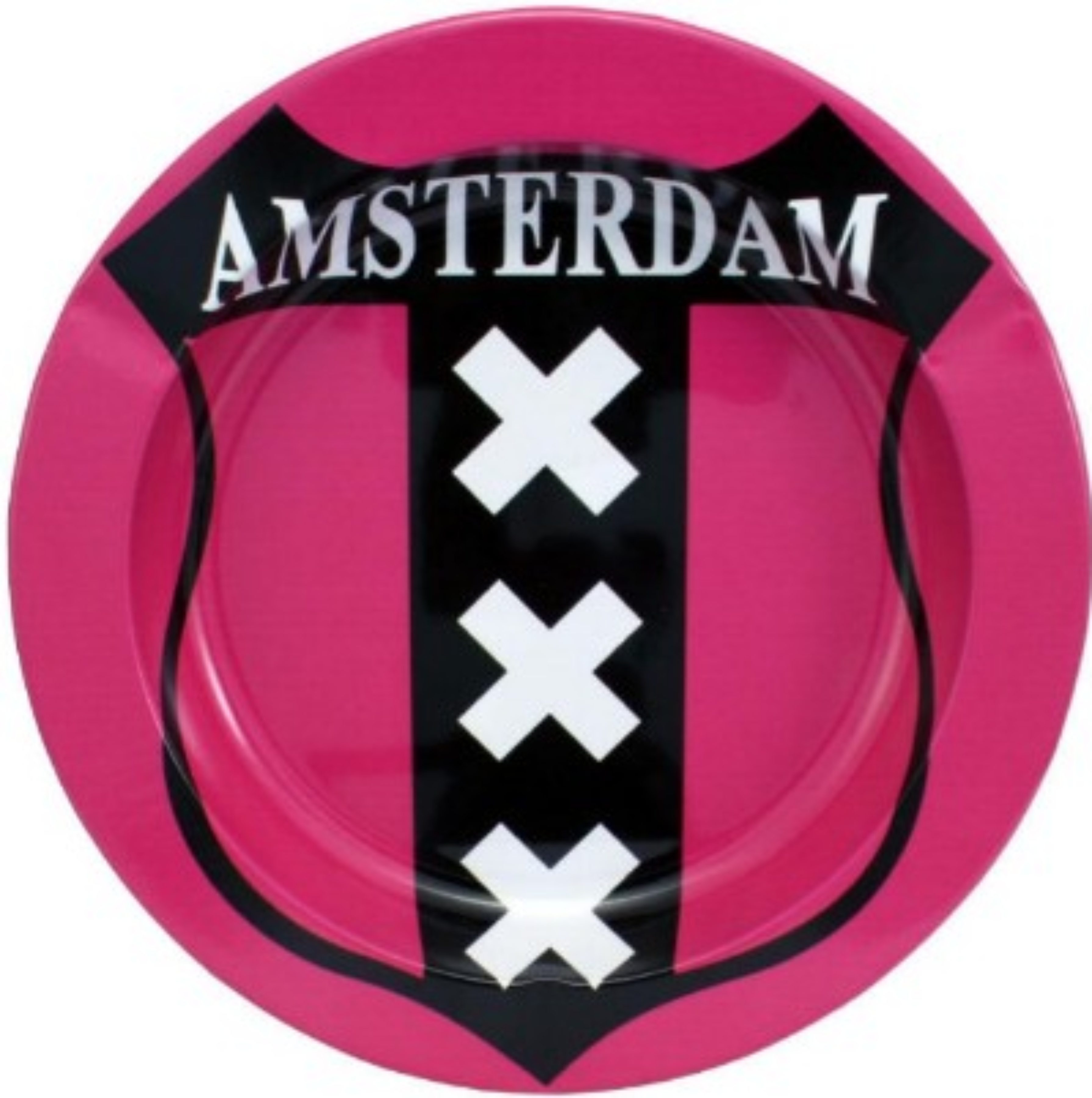 achat cbd Cendrier en métal Amsterdam XXX Rose