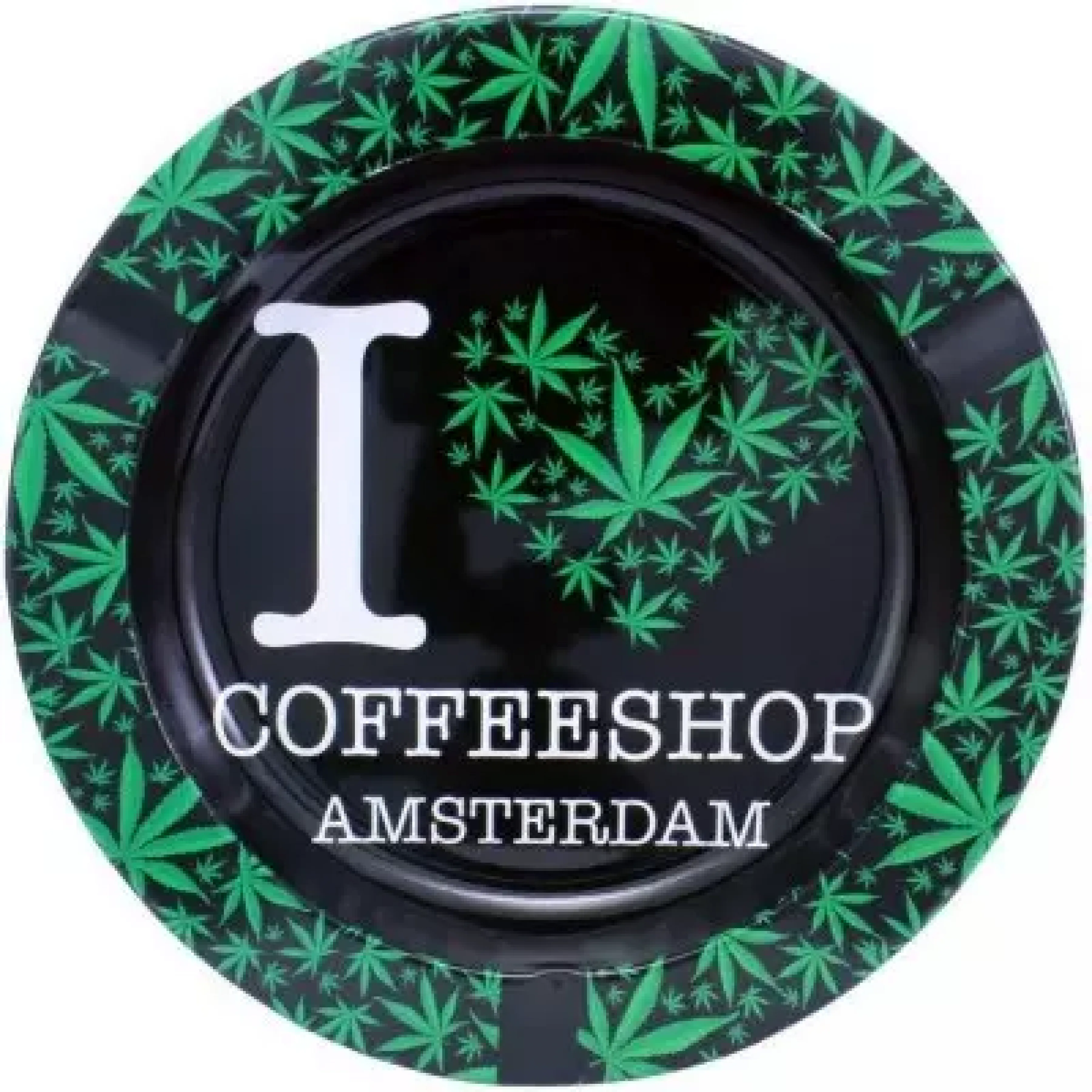 achat cbd Cendrier en métal I Love Coffeeshop
