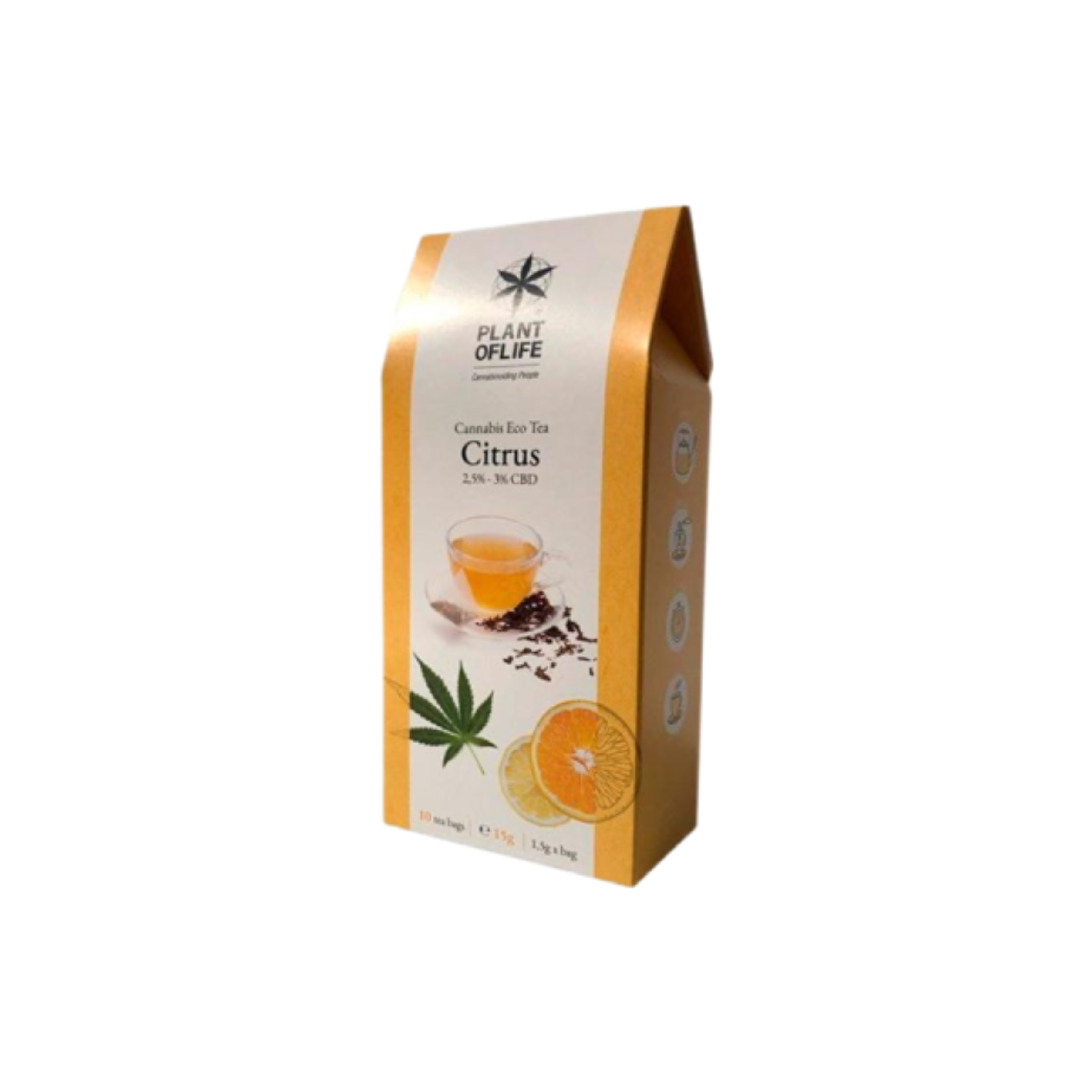achat cbd Plant of life – Cannabis Eco Tea CBD – Citrus – Bio