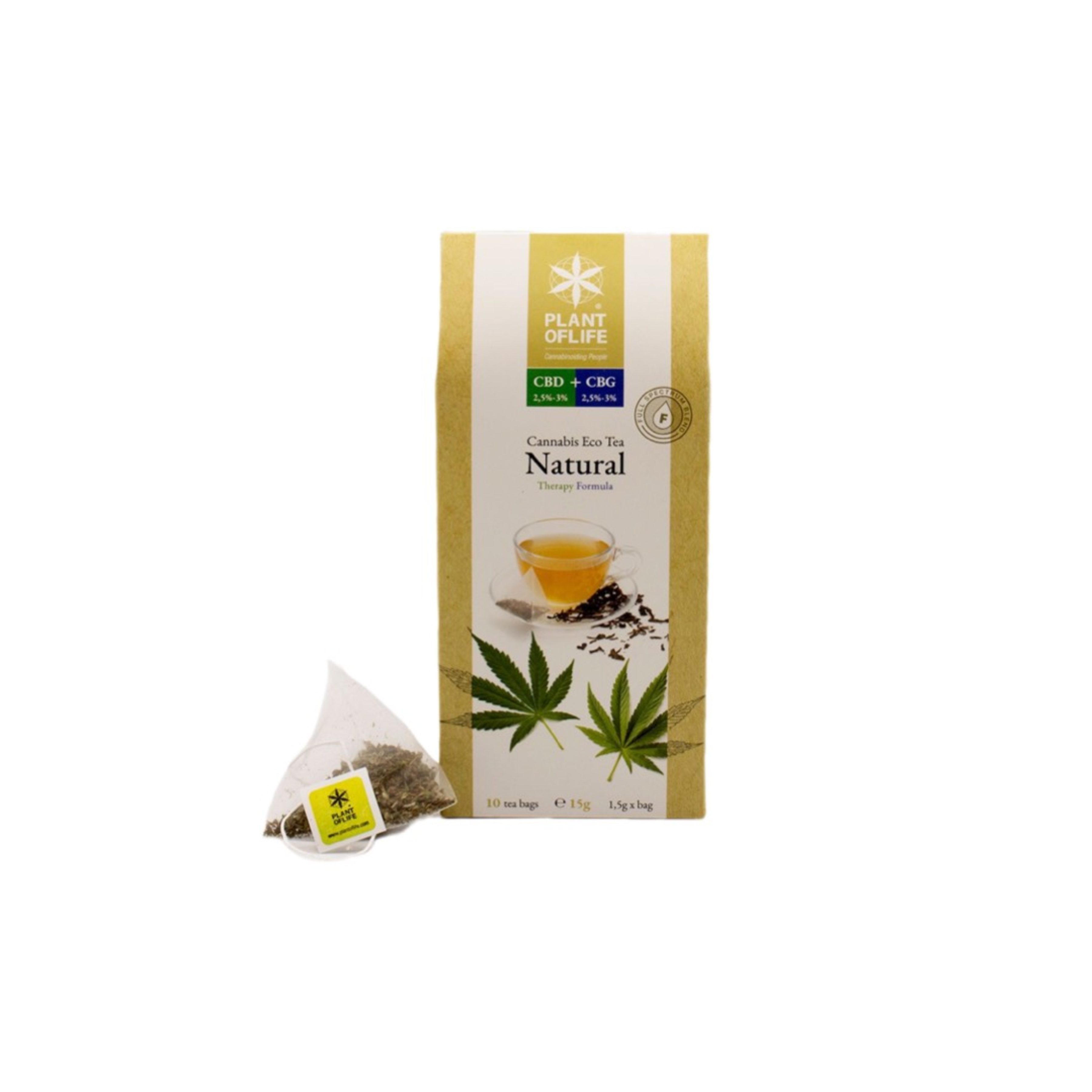 achat cbd Plant of life – Cannabis Eco Tea CBD + CBG – Natural – Bio