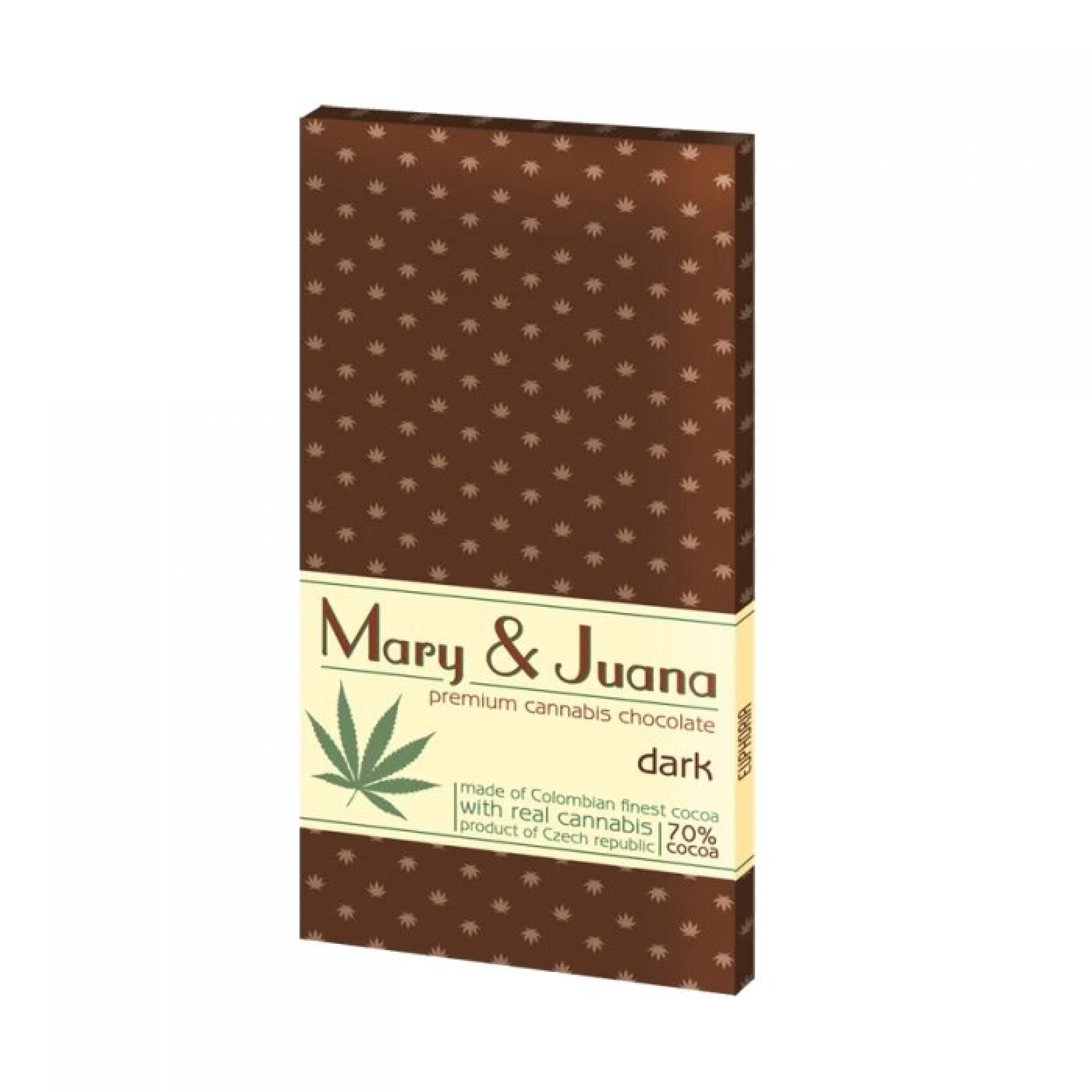 achat cbd Tablette de chocolat noir Cannabis Mary & Juana