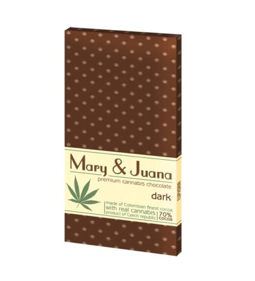 achat cbd Tablette de chocolat noir Cannabis Mary & Juana