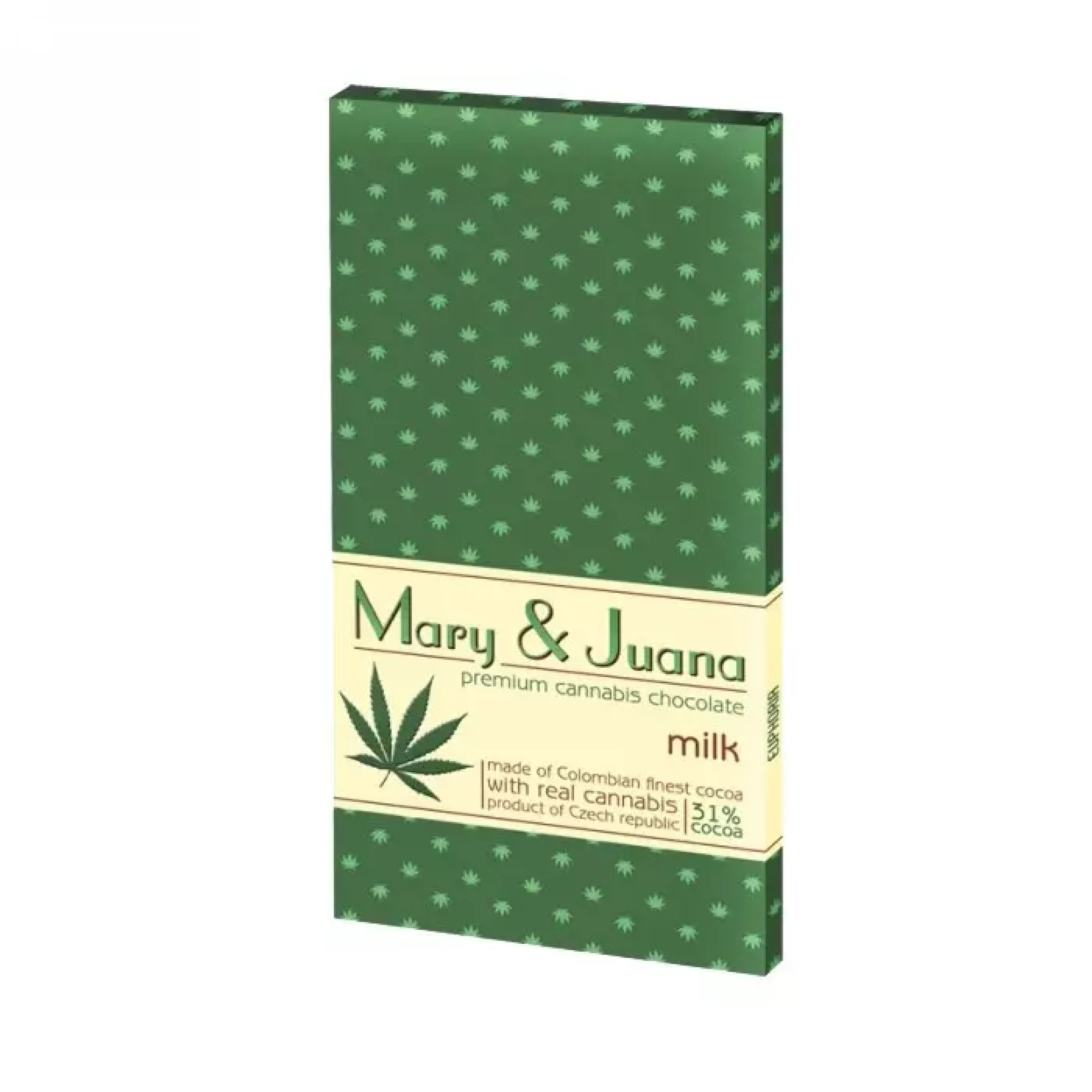 achat cbd Tablette de chocolat au lait Cannabis Mary & Juana
