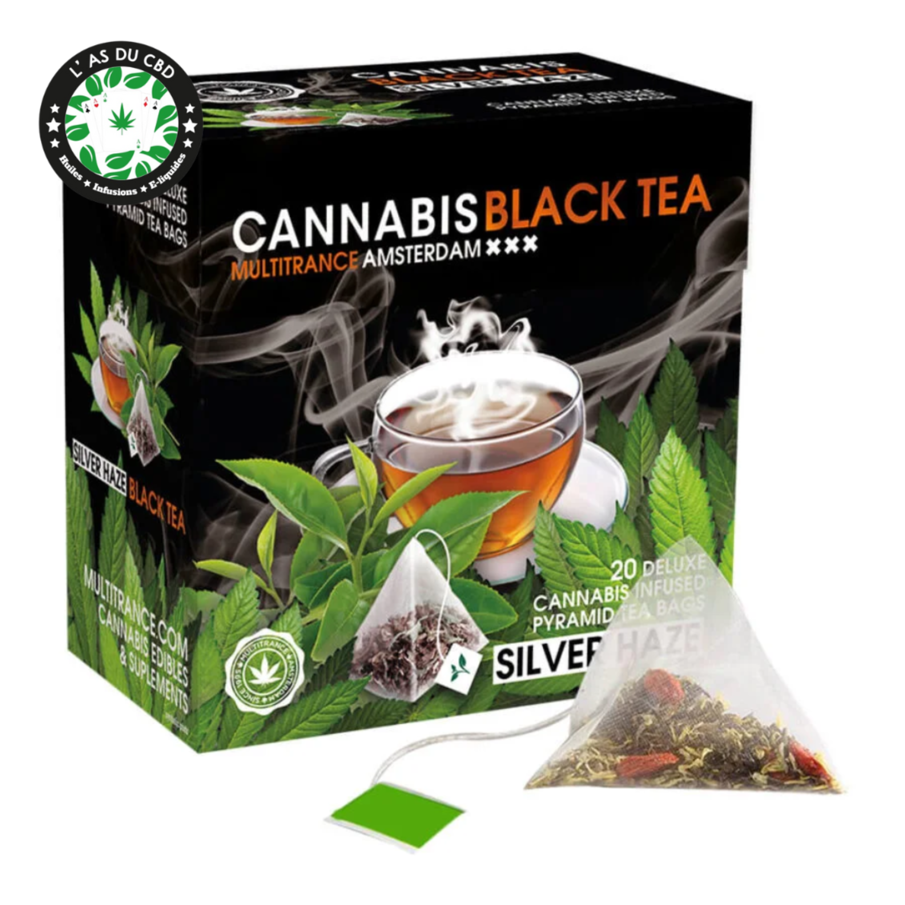 achat cbd Cannabis Black Tea – Silver Haze