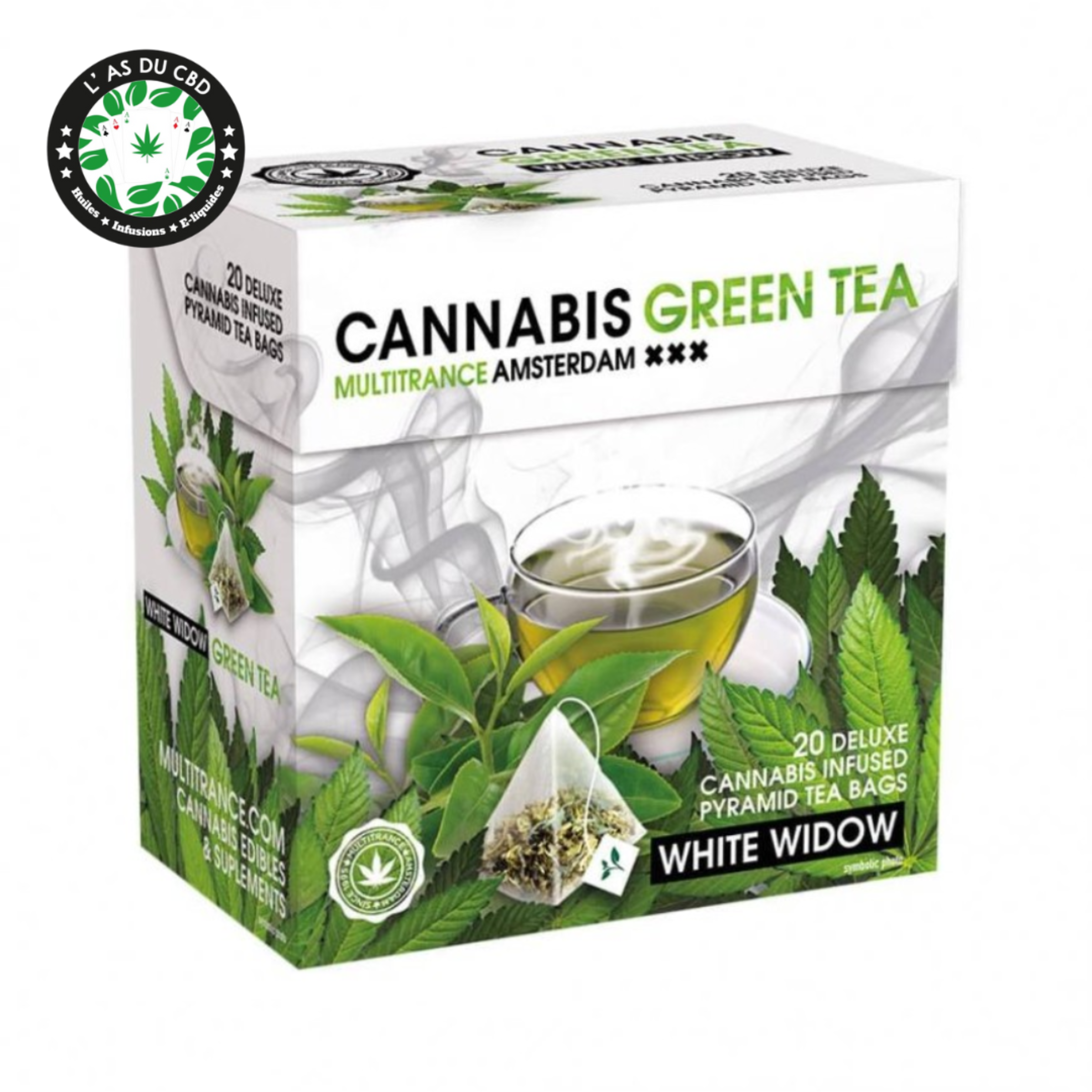 achat cbd Cannabis Green Tea – White Widow