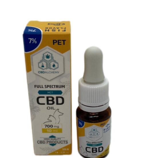 achat cbd Huile 7% animaux goût poisson
