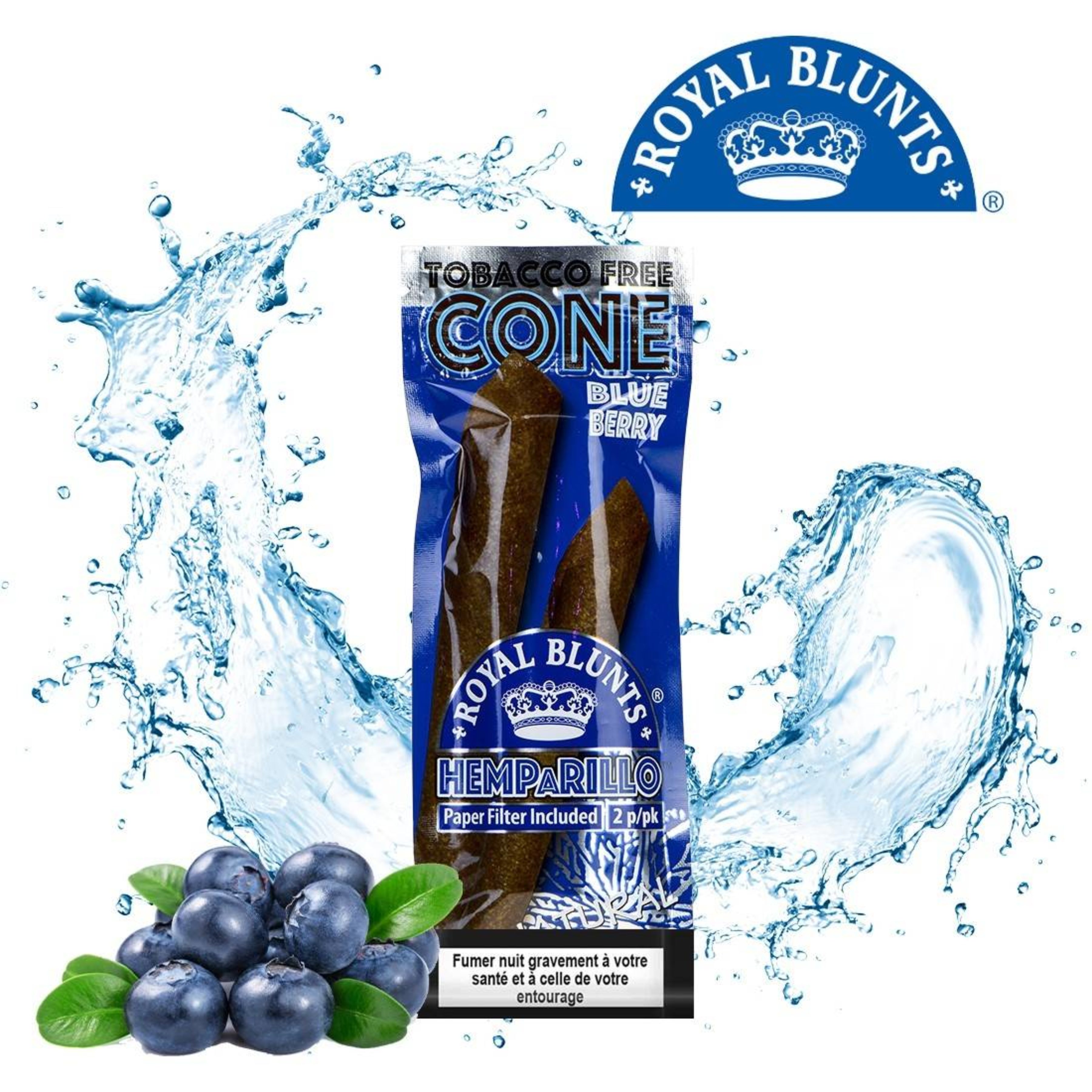 achat cbd Royal Blunt Hemparillo – Cone Blueberry