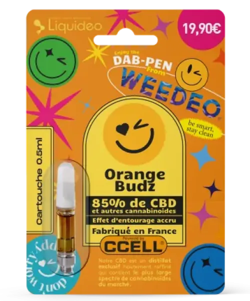 achat cbd dab pen recharge orange budz