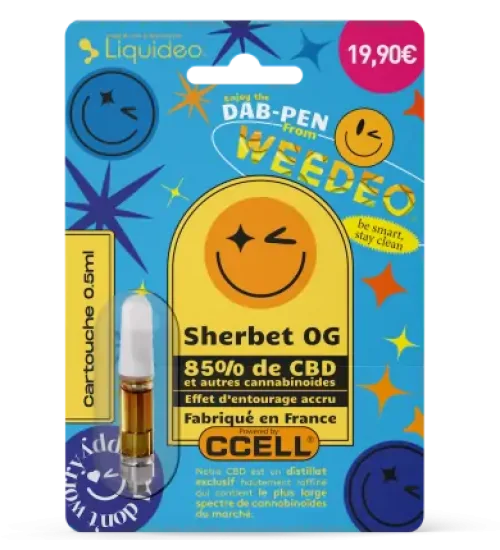 achat cbd Dab Pen recharge – Sherbet OG