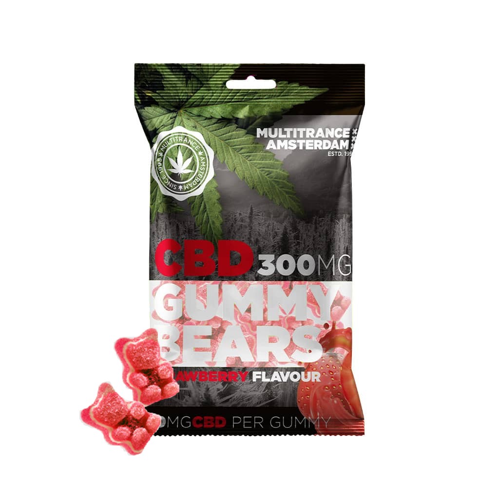 Amsterdam Gummies bear Fraise L'as du CBD