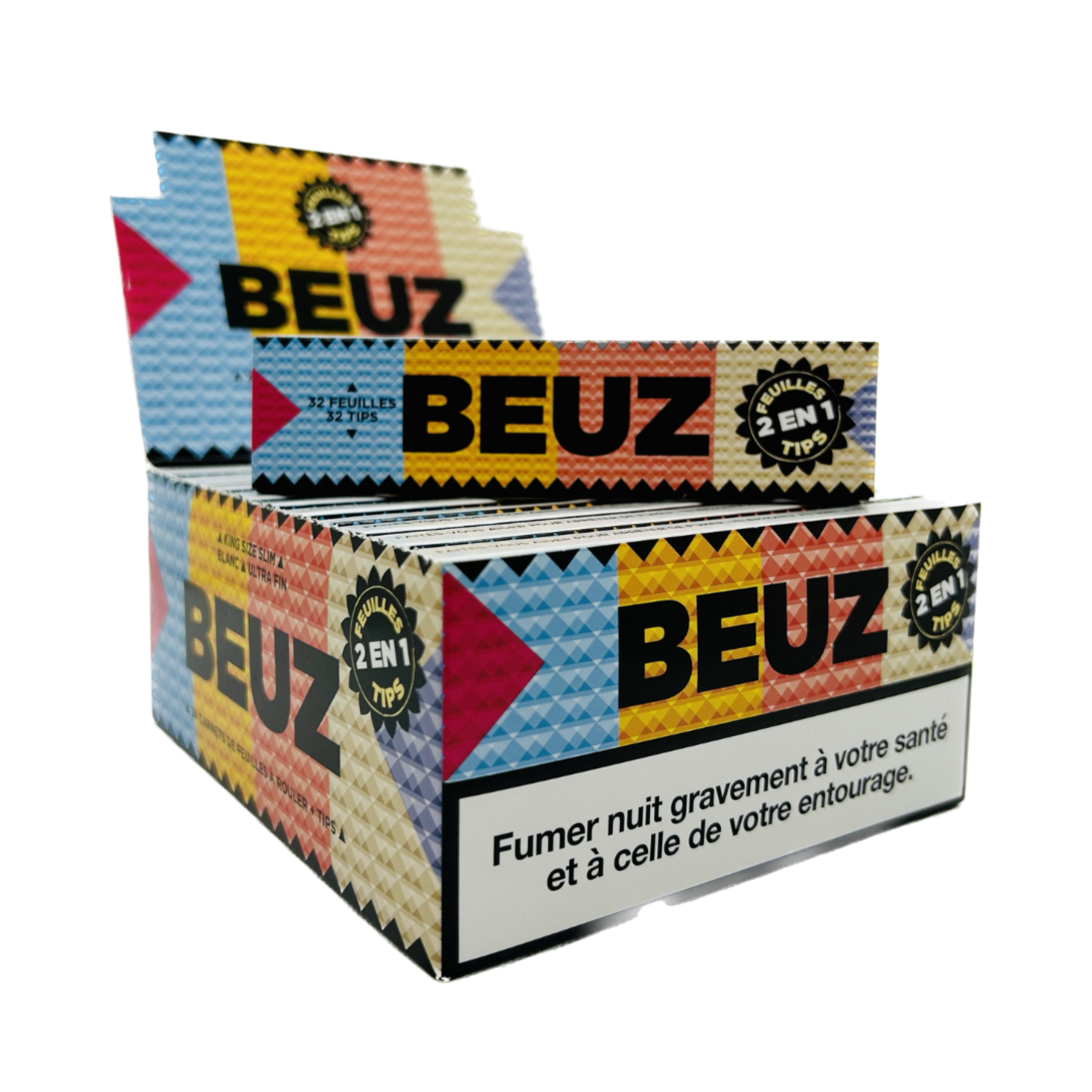 achat cbd Feuilles à rouler Beuz + Filtres