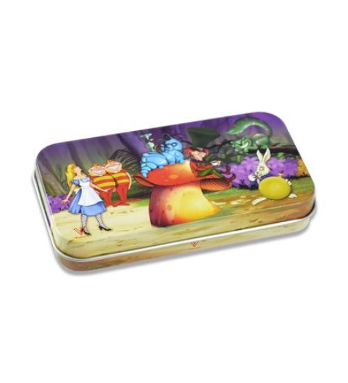achat cbd Tin Box – Alice Mushroom – Couvercle Simple