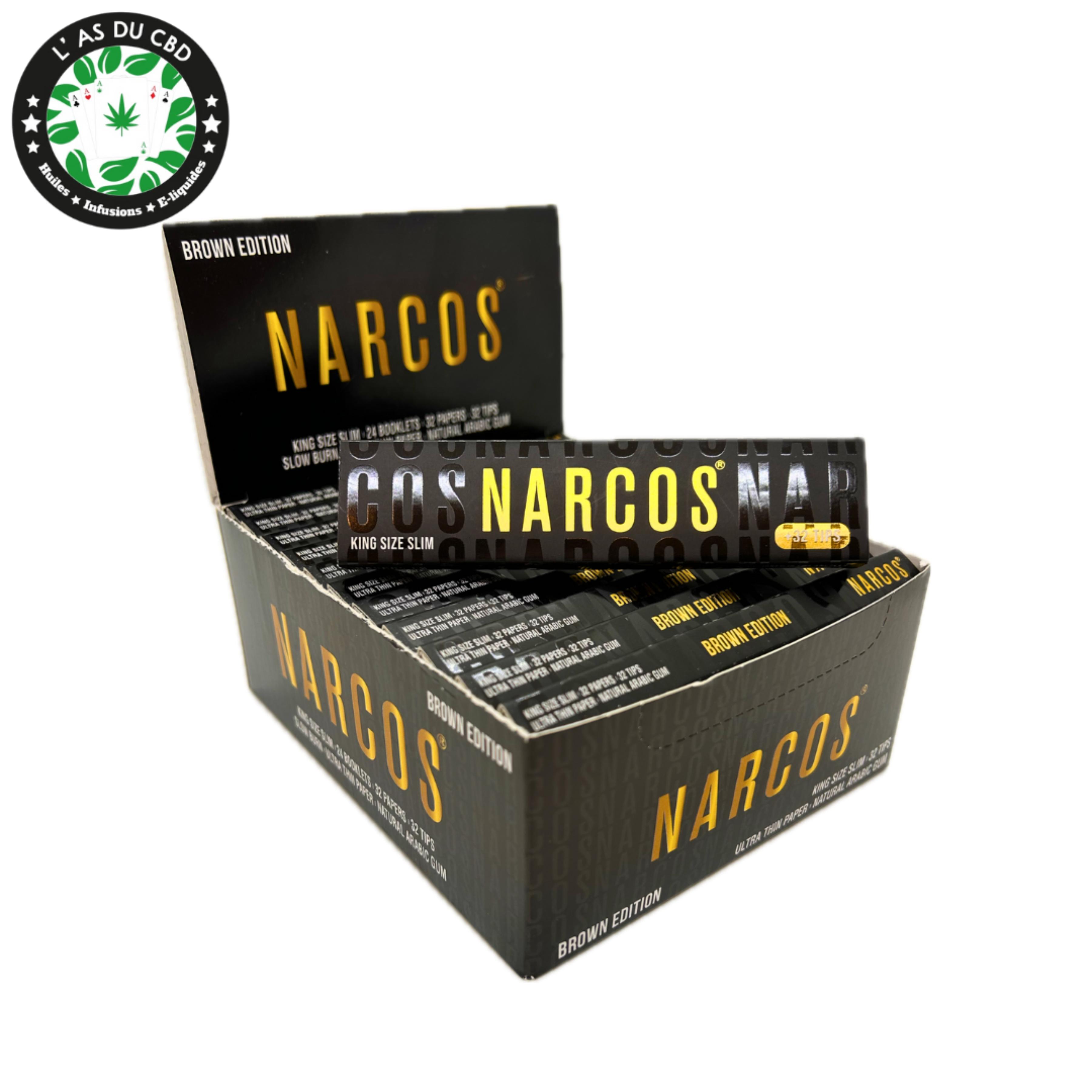 achat cbd Feuilles à rouler – Narcos + Filtres