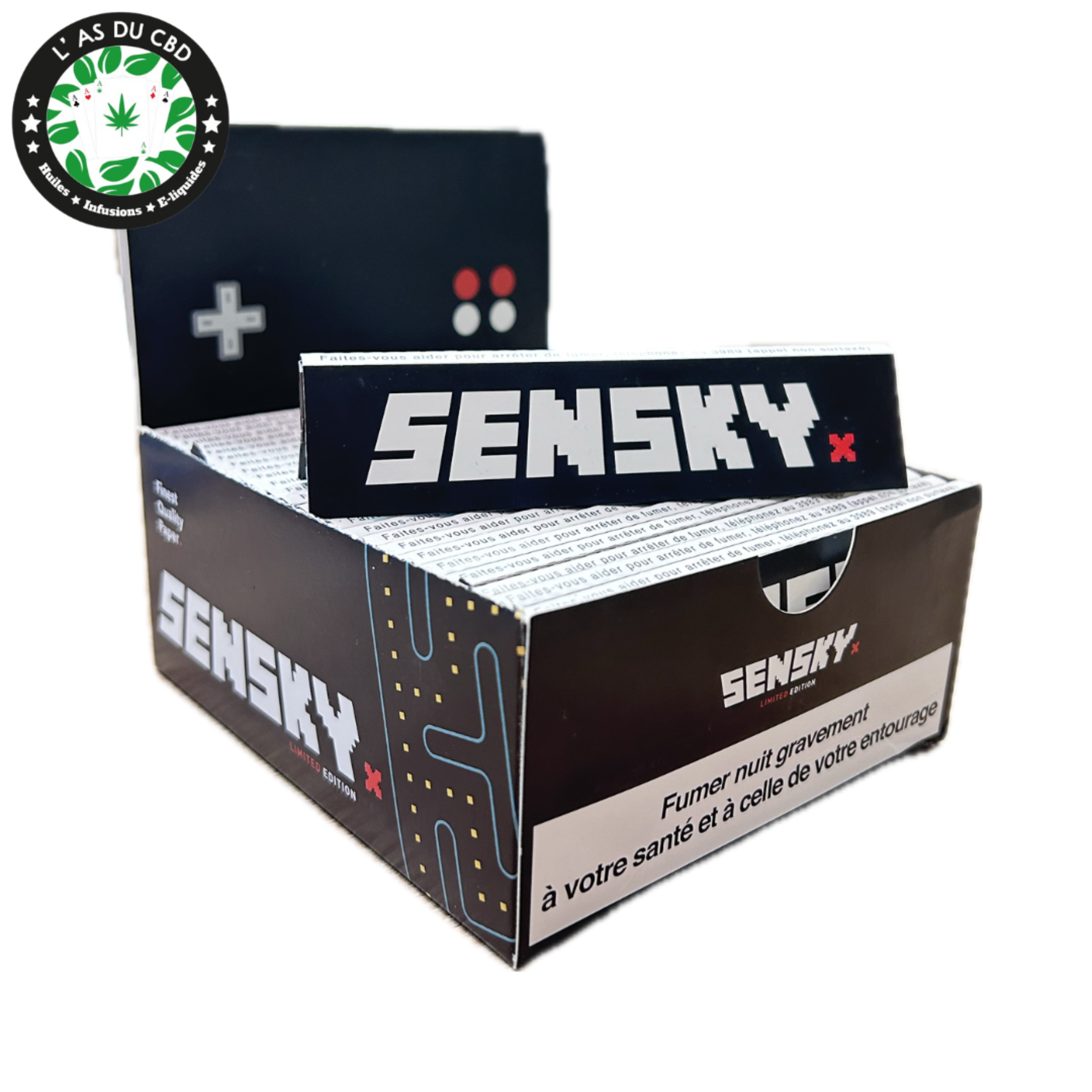 achat cbd Feuilles à rouler Sensky Retro Gaming